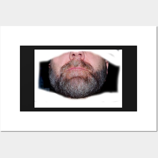 Mans face with beard Wall Art by Simon-dell